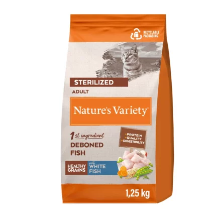 Nature's Variety HEALTHY GRAINS STERILIZED WHITE FISH