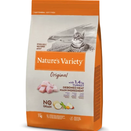 Nature's Variety No Grain Sterilized Cat (kalakutiena)
