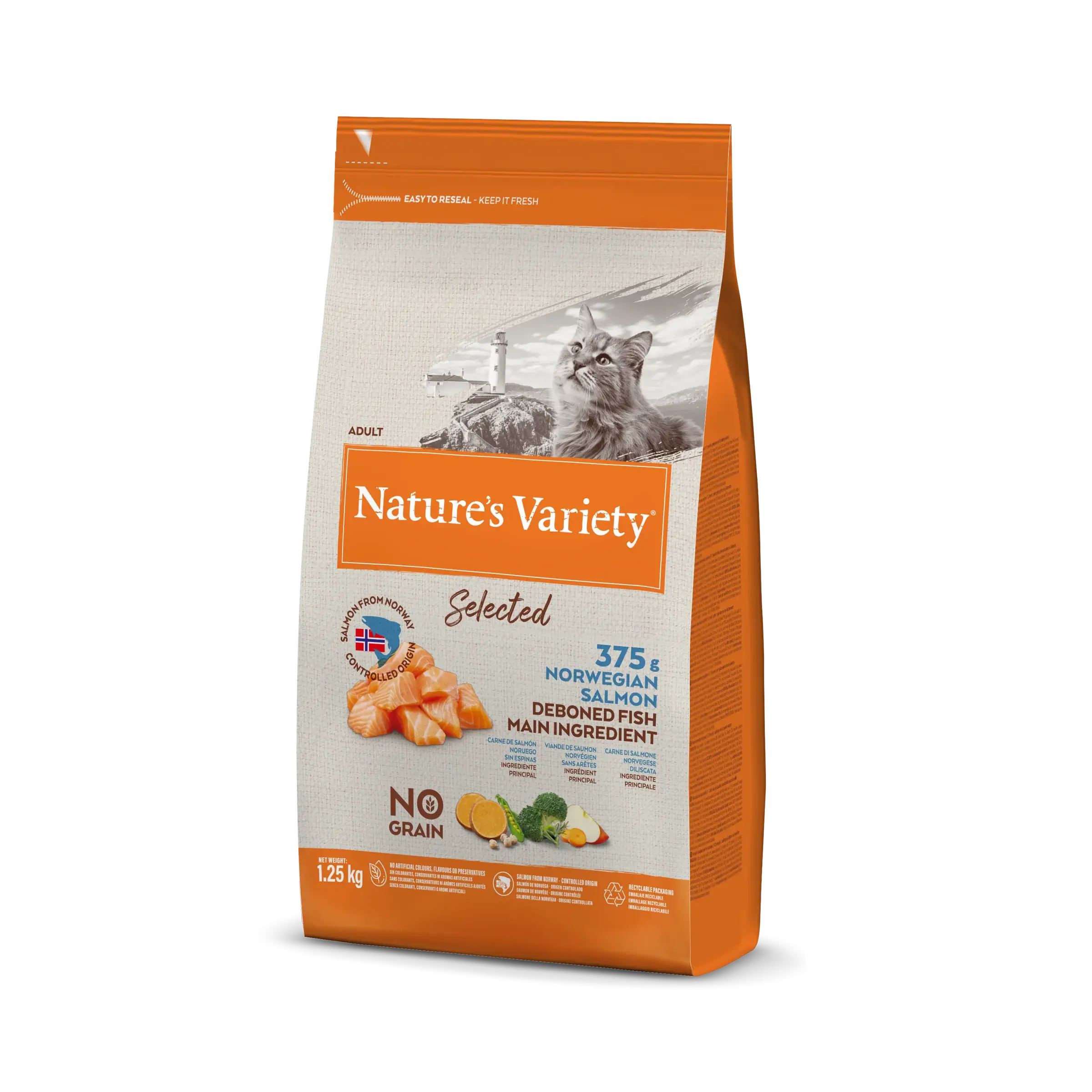 Nature's Variety Selected Adult Cat (norvegiška lašiša)