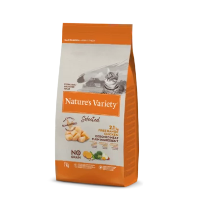 Nature's Variety No Grain Sterilized Cat (vištiena)